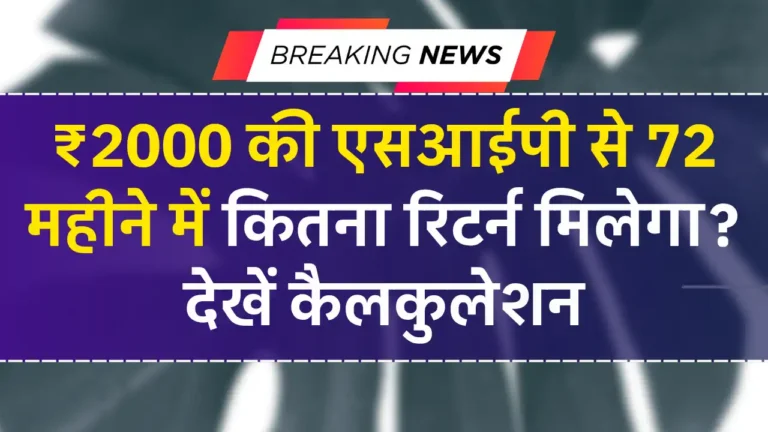 2k SIP Investment Calculation